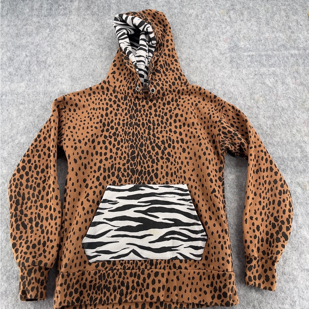 Good American Animal Print Hoodie Size 1
